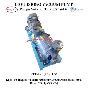Pompa Vakum FTT-7 Two Stage Liquid Ring Vacuum Pump Komplit Set