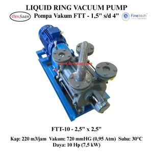 Pompa Vakum FTT-10 Two Stage Liquid Ring Vacuum Pump Komplit Set