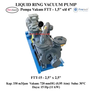 Pompa Vakum FTT-15 Two Stage Liquid Ring Vacuum Pump Komplit Set