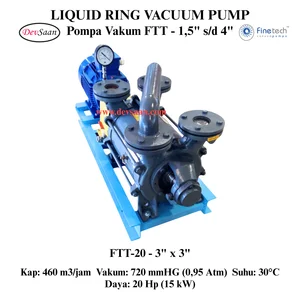 Pompa Vakum FTT-20 Two Stage Liquid Ring Vacuum Pump Komplit Set