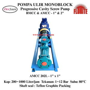 Pompa Ulir AMCC 202L Screw Pump Monoblock Komplit Set