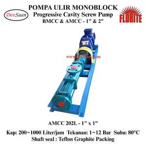 Pompa Ulir AMCC 202L Screw Pump Monoblock Komplit Set