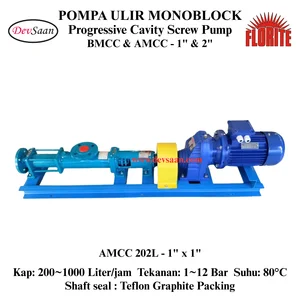 Pompa Ulir AMCC 202L Screw Pump Monoblock Komplit Set