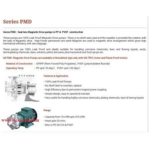 PMD-15 PVDF - 14 x 14 - 15XVD1 - Pompa Magnetic 