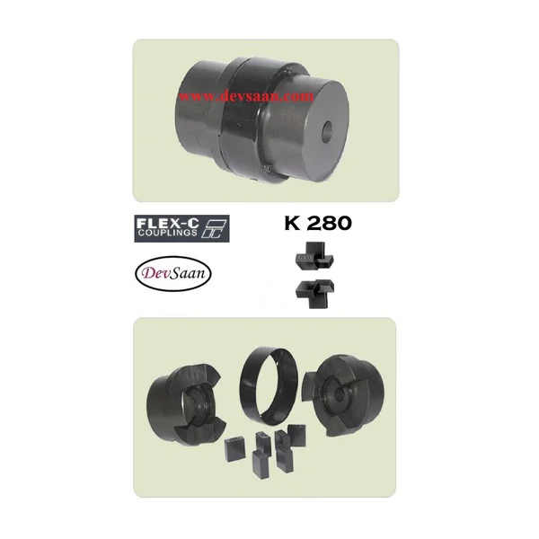 Cushion Pad Coupling K 280 Flex-C Max Bore 80 mm - Panjang 200 mm