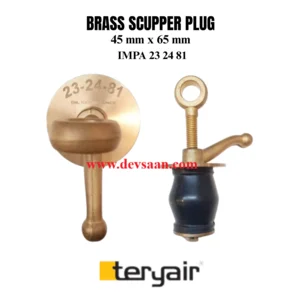 Brass Scupper plug 45 mm x 65 mm IMPA 23 24 81