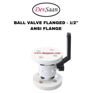 Ball Valve Polypropylene 1/2" x 1/2" Flange ANSI B.16.5 Class #150 - 15 mm