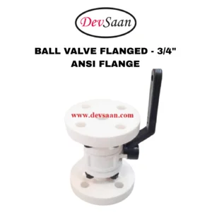 Ball Valve Polypropylene 3/4" x 3/4" Flange ANSI B.16.5 Class #150 - 20 mm