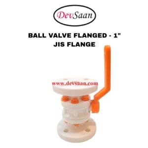 Ball Valve Polypropylene 1" x 1" Flange JIS 10K - 25 mm