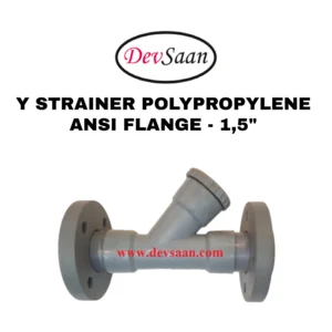 Y Strainer PP 1.5" x 1.5" Flange ANSI B.16.5 Class #150 - 40 mm