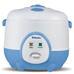 Miyako MCM-606A Magic Com 0.6 L Magic Warmer Plus - Putih-Biru 