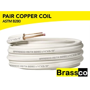 Brassco - Copper Pair Coil (Copper Tubes for Air Condition/AC System)