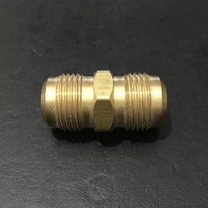 Brass Double Nipple Connector (Flared Type)