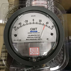 Air Pressure Gauge GMT Magnehelic Pressure Gauge -60 ~ 60 Pascal