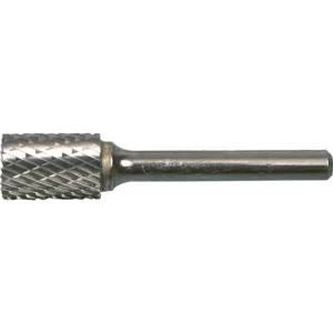 York.10mmx19mm CYLINDRICAL PLAIN END CARB' BURR DBL CUT