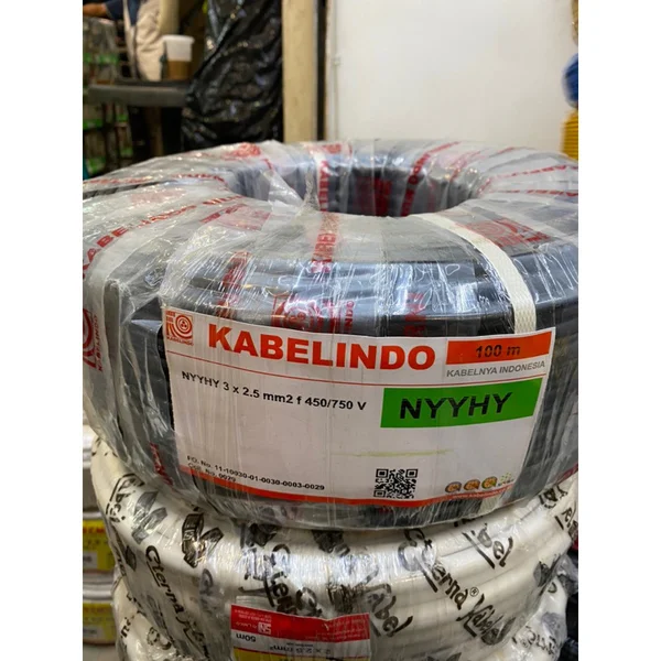 kabel listrik kabelindo nyyhy  ukuran 3x2.5 cm