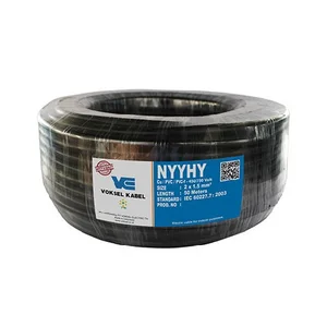 Kabel listrik voksel nyyhy ukuran 2x1.5 cm 