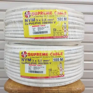 Kabel listrik supreme nym ukuran 3x2.5 cm