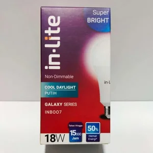 Bolam lampu inlite ukuran 18 watt galaxy series