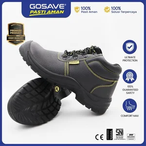 Sepatu safety gosave  gamma slip on steel 
