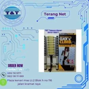 Tangga Teleskopik Aluminium 3.8 Meter