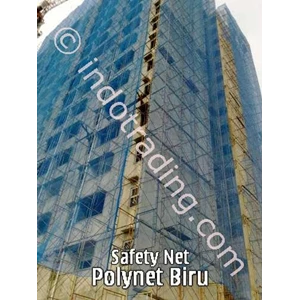 Blue Color Building Polynet Safety Net