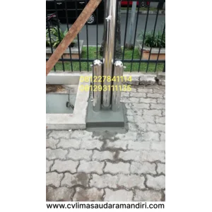 Tiang Bendera Bahan Stainless Steel Kualitas Premium