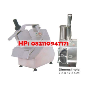 Semi Circular Hopper Potato Slicer Machine