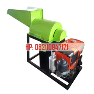 Compost Chopper Machine Capacity 1500-1800 Kg/H With Kubota Diesel Driven Motor 6.5 HP
