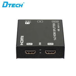 4K HDMI Splitter Versi 2 - 1x2 + adaptor DT-6542