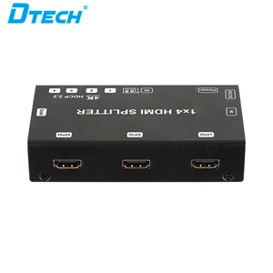 HDMI Splitter 4K  Versi 2 - 1x4 + adaptor DT-6544