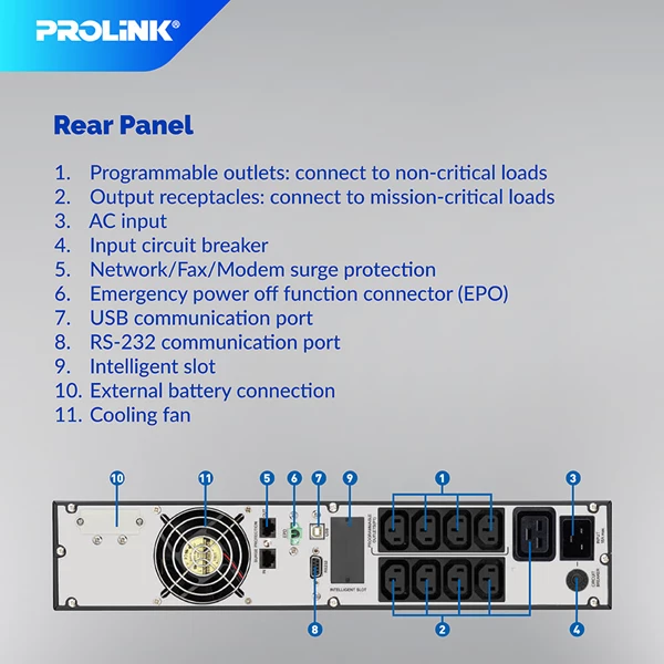 Ups Online Prolink Pro803ers Master Ii Series (1P/1P)Rack/Tower 3000Va