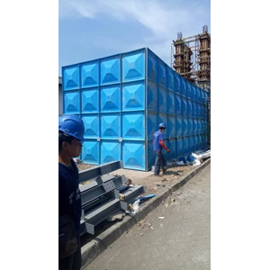 Tangki Air Panel Fiberglass  Kapasitas 1000 Liter