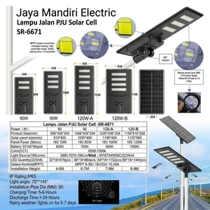 Lampu PJU Tenaga Surya LED SR-6671 - 120W Tipe A