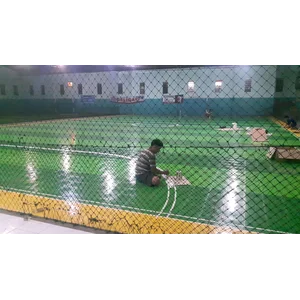 Lantai Plastik Lapangan Futsal Interlock Ukuran 25x25cm