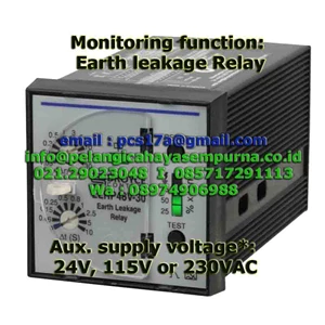 Earth Leakage Relay ELRP48-30 12VDC 115VDC