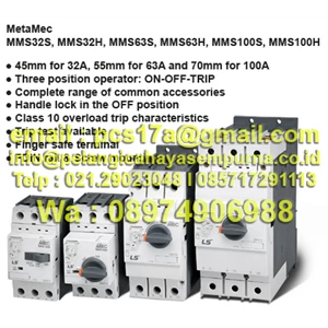 Metasol Manual Motor Starter 32 up to 100A and 100kA