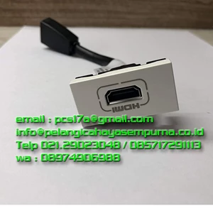 Female HDMI VGA Legrand wall frame floor sockets atau lantai dan meja kerja atau meja rapat HD15 Connector Kabel Audio dan Video