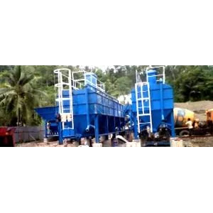 Cetakan Beton Portable Concrette Batching Plant Dry Mix System