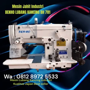 mesin jahit - mesin lubang kancing model juki 781 - merk Benho BH781