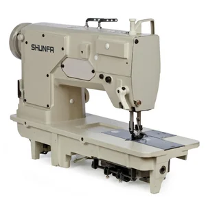 mesin jahit industri - SHUNFA mesin jahit jarum 2 model SF842-5 heavy duty