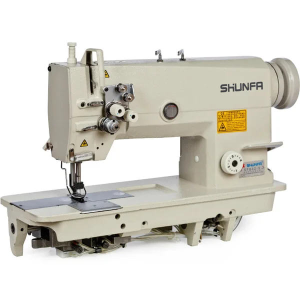 mesin jahit industri - SHUNFA mesin jahit jarum 2 model SF842-5 heavy duty