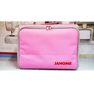 tas mesin jahit janome/carry case sewing machine janome - pink