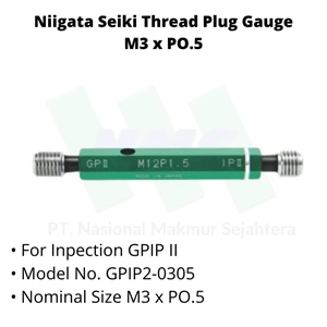 Niigata Seiki Thread Plug Gauge M2xp0.5