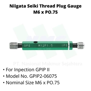 Niigata Seiki Thread Plug Gauge M6xp0.75