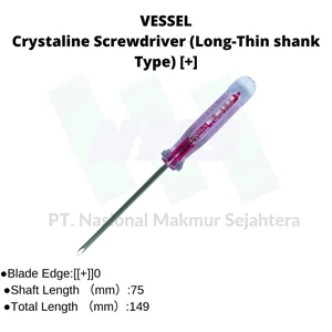 Obeng Trusco 124-5503 Vessel Crystaline Screwdriver 6100 Obeng Plus (+) - [-] 0.75 Mm