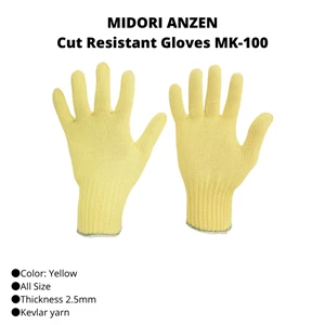 Sarung Tangan Safety Trusco 335-7074 Cut Resistant Gloves Mk-100