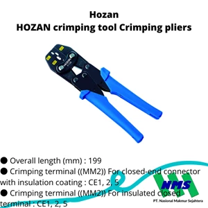 Alat Pertukangan Trusco 261-7421 Hozan Crimping Tool Crimping Pliers P-736