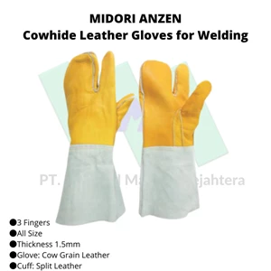 Sarung Tangan Safety Trusco 819-2533 Cowhide Leather Gloves For Welding
