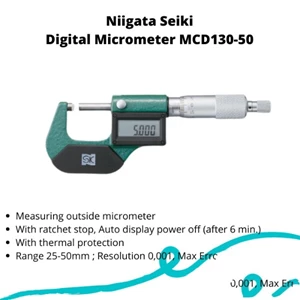 Micrometer Niigata Seiki Digital Mcd 130-50